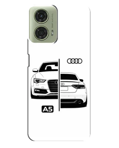 Чехол для Motorola MOTO G24 с картинкой «Audi — контрастный дизайн»