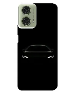 Чехол для Motorola MOTO G24 с картинкой «Взгляд Audi в темноте»