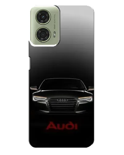 Чехол для Motorola MOTO G24 с картинкой «Audi — градиентный контур»