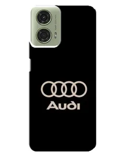 Чехол для Motorola MOTO G24 с картинкой «Audi — золотой логотип»
