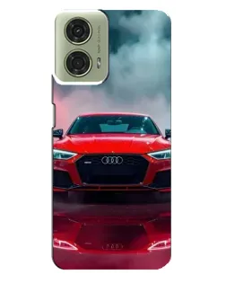 Чехол для Motorola MOTO G24 с картинкой «Audi RS — красный стиль»