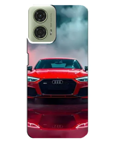Чехол для Motorola MOTO G24 с картинкой «Audi RS — красный стиль»