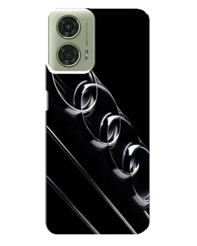 Чехол для Motorola MOTO G24 с картинкой «Audi — абстрактные кольца»