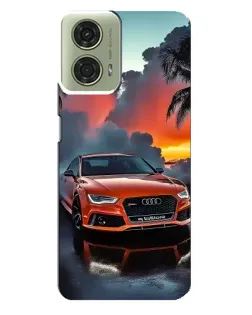 Чехол для Motorola MOTO G24 с картинкой «Audi — закат»