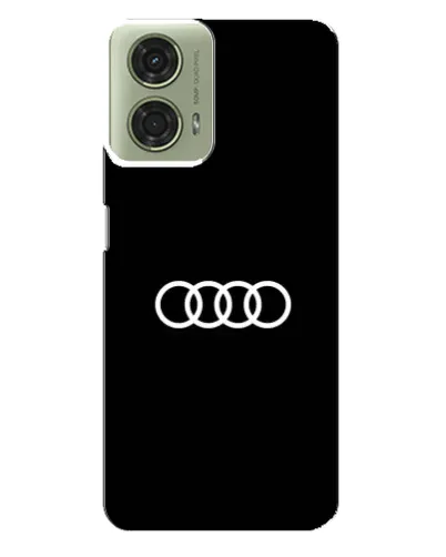 Чехол для Motorola MOTO G24 с картинкой «Audi White Logo»