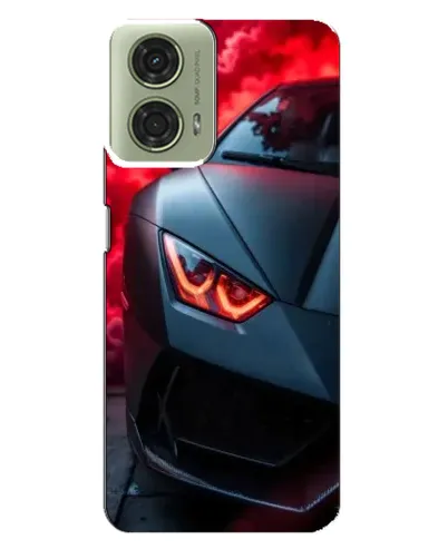 Чехол для Motorola MOTO G24 с картинкой «Lamborghini красное сияние»
