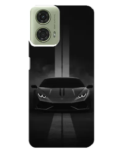 Чехол для Motorola MOTO G24 с картинкой «Lamborghini симметрия дорог»