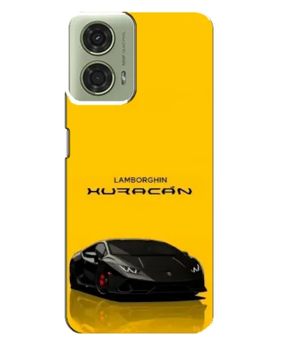 Чехол для Motorola MOTO G24 с картинкой «Lamborghini Huracan черный»