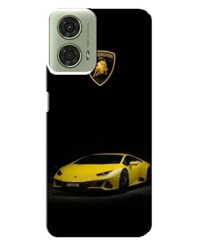 Чехол для Motorola MOTO G24 с картинкой «Lamborghini желтый акцент»