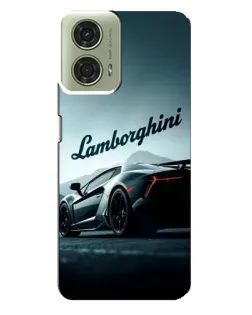 Чехол для Motorola MOTO G24 с картинкой «Классическая надпись Lamborghini»