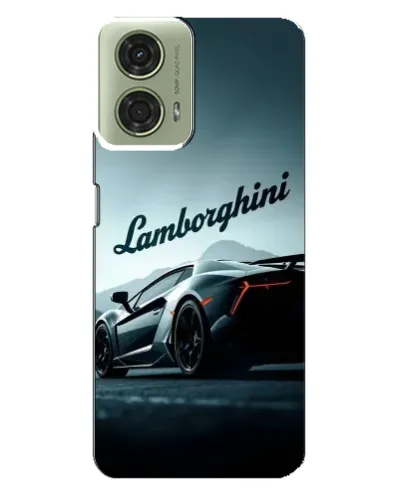 Чехол для Motorola MOTO G24 с картинкой «Классическая надпись Lamborghini»