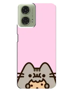 Чехол для Motorola MOTO G24 с картинкой «Pusheen и печенье» Чехол для Motorola MOTO G24 с картинкой «Pusheen и печенье»