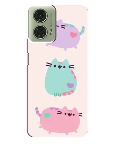 Чехол для Motorola MOTO G24 с картинкой «Pusheen трио» Чехол для Motorola MOTO G24 с картинкой «Pusheen трио»