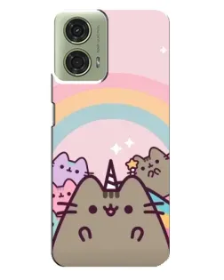 Чехол для Motorola MOTO G24 с картинкой «Единорог Pusheen»