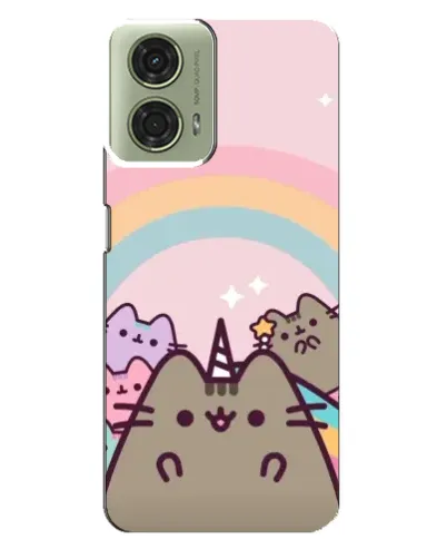 Чехол для Motorola MOTO G24 с картинкой «Единорог Pusheen» Чехол для Motorola MOTO G24 с картинкой «Единорог Pusheen»