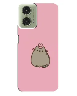 Чехол для Motorola MOTO G24 с картинкой «Pusheen сердце»