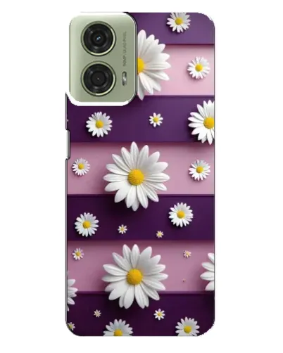 Чехол для Motorola MOTO G24 с картинкой «Ромашки на фиолетовом» Чехол для Motorola MOTO G24 с картинкой «Ромашки на фиолетовом»
