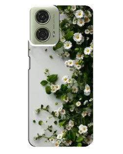 Чехол для Motorola MOTO G24 с картинкой «Ветка мелких белых цветов» Чехол для Motorola MOTO G24 с картинкой «Ветка мелких белых цветов»