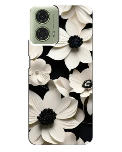 Чехол для Motorola MOTO G24 с картинкой «Объемные белые цветы» Чехол для Motorola MOTO G24 с картинкой «Объемные белые цветы»