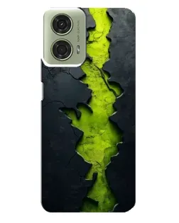 Чехол для Motorola MOTO G24 с картинкой «Салатовый разлом скалы» Чехол для Motorola MOTO G24 с картинкой «Салатовый разлом скалы»
