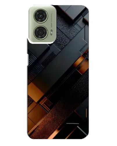 Чехол для Motorola MOTO G24 с картинкой «Черные геометрические блоки» Чехол для Motorola MOTO G24 с картинкой «Черные геометрические блоки»