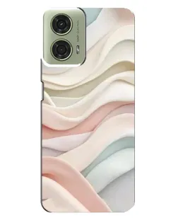Чехол для Motorola MOTO G24 с картинкой «Пастельные нежные волны»