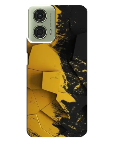 Чехол для Motorola MOTO G24 с картинкой «Золотые осколки геометрии» Чехол для Motorola MOTO G24 с картинкой «Золотые осколки геометрии»