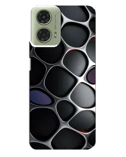 Чехол для Motorola MOTO G24 с картинкой «Объемная темная решетка» Чехол для Motorola MOTO G24 с картинкой «Объемная темная решетка»