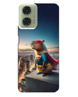 Чехол для Motorola MOTO G24 с картинкой «Капи-мен супергерой»