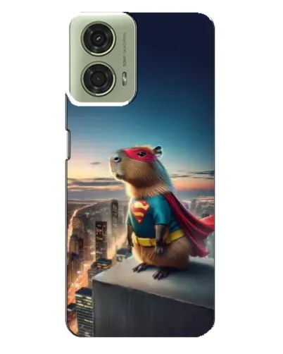 Чехол для Motorola MOTO G24 с картинкой «Капи-мен супергерой»