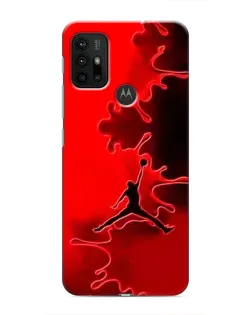 Чехол для Motorola MOTO G30 с картинкой «Jordan Red Smoke»