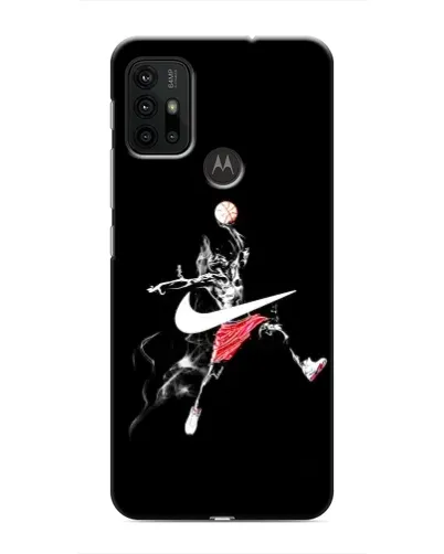 Чехол для Motorola MOTO G30 с картинкой «Jordan Jumpman»