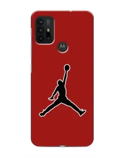 Чехол для Motorola MOTO G30 с картинкой «Jordan Red Back»