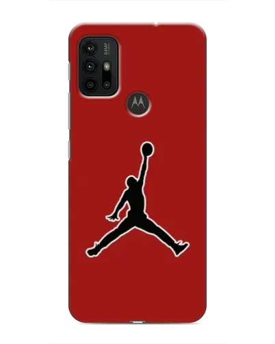 Чехол для Motorola MOTO G30 с картинкой «Jordan Red Back»
