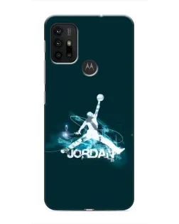 Чехол для Motorola MOTO G30 с картинкой «Jordan Blue Fire»