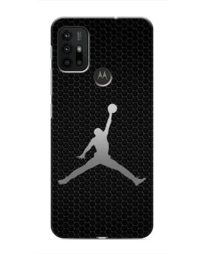 Чехол для Motorola MOTO G30 с картинкой «Jordan Dark Carbon»