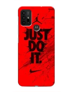 Чехол для Motorola MOTO G30 с картинкой «Nike Just Do It»