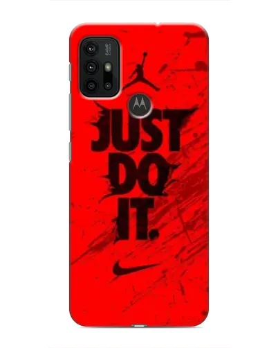 Чехол для Motorola MOTO G30 с картинкой «Nike Just Do It»