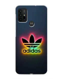 Чохол для Motorola MOTO G30 з картинкою «Неоновий Adidas»