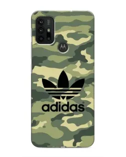 Чохол для Motorola MOTO G30 з картинкою «Мілітарі стиль Adidas»