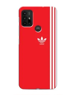 Чохол для Motorola MOTO G30 з картинкою «Червоний мінімалізм Adidas»