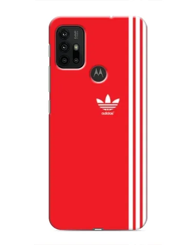 Чохол для Motorola MOTO G30 з картинкою «Червоний мінімалізм Adidas»
