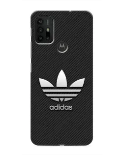 Чохол для Motorola MOTO G30 з картинкою «Adidas Карбонова текстура»