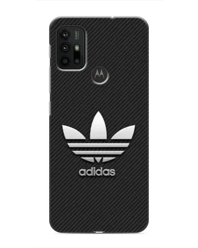 Чохол для Motorola MOTO G30 з картинкою «Adidas Карбонова текстура»