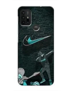 Чохол для Motorola MOTO G30 з картинкою «Спортивний арт Nike»