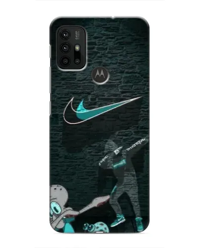 Чехол для Motorola MOTO G30 с картинкой «Спортивный арт Nike»