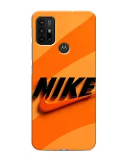 Чохол для Motorola MOTO G30 з картинкою «Помаранчевий драйв Nike»