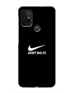 Чехол для Motorola MOTO G30 с картинкой «Минимализм от Nike»