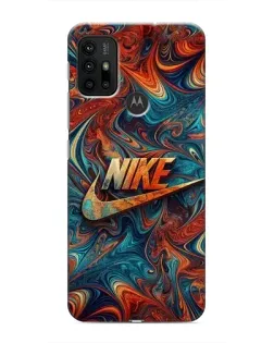 Чехол для Motorola MOTO G30 с картинкой «Nike в абстракции»