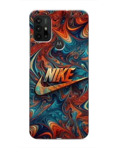 Чехол для Motorola MOTO G30 с картинкой «Nike в абстракции»